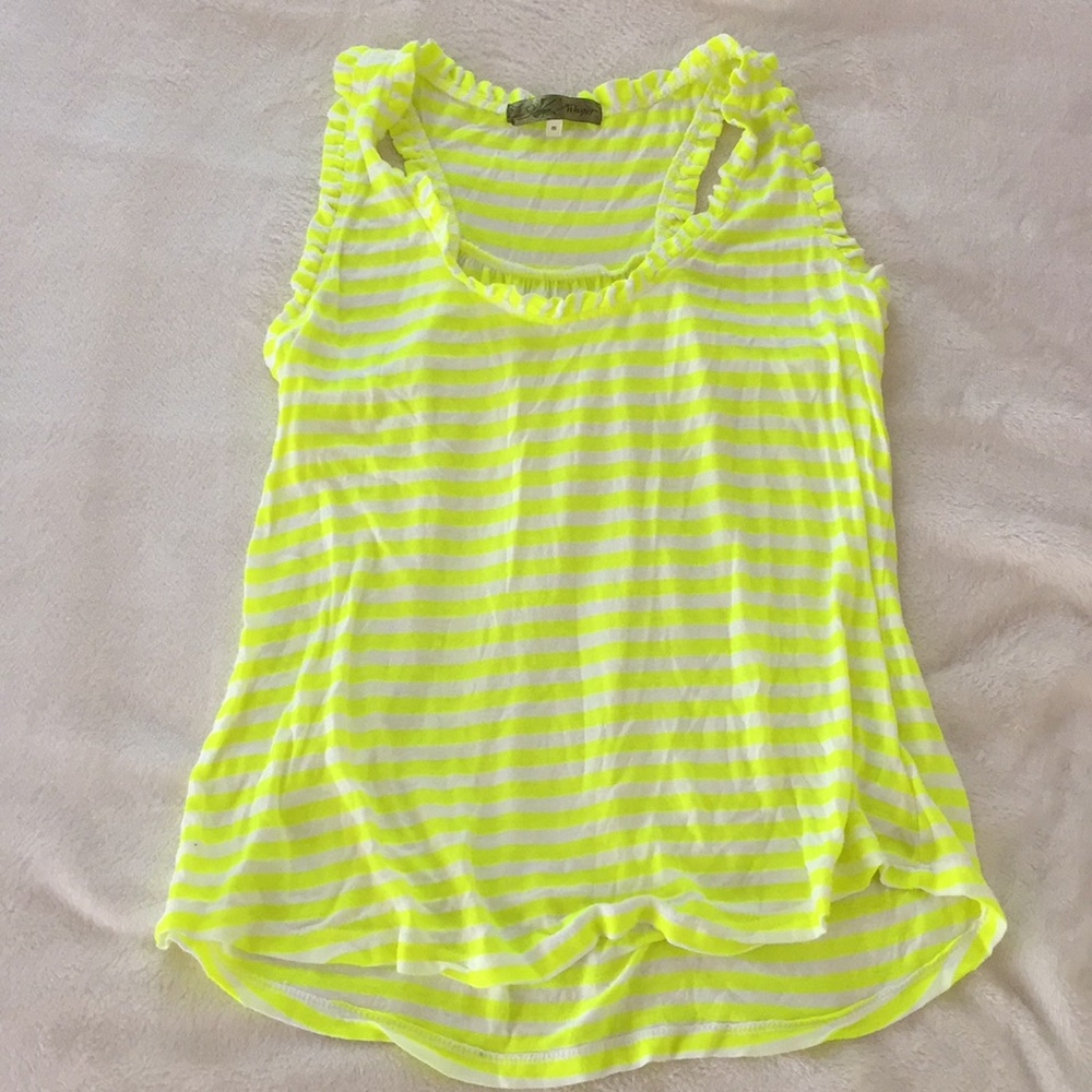 Neon razor back tank